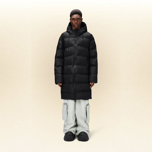 - Alta Long Puffer Jacket - Black