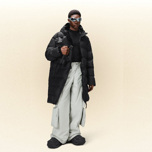 - Alta Long Puffer Jacket - Black