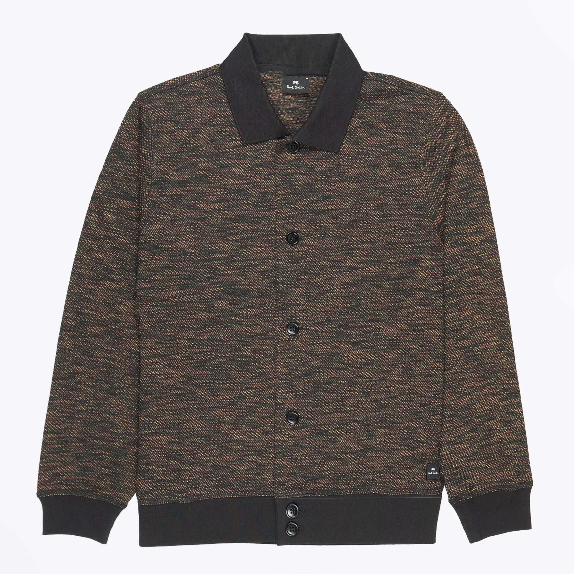 Paul Multi Dot Jersey Cardigan - Black