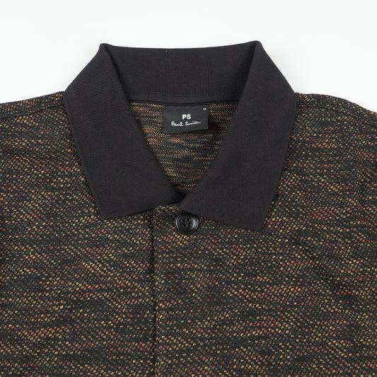 Multi Dot Jersey Cardigan - Black