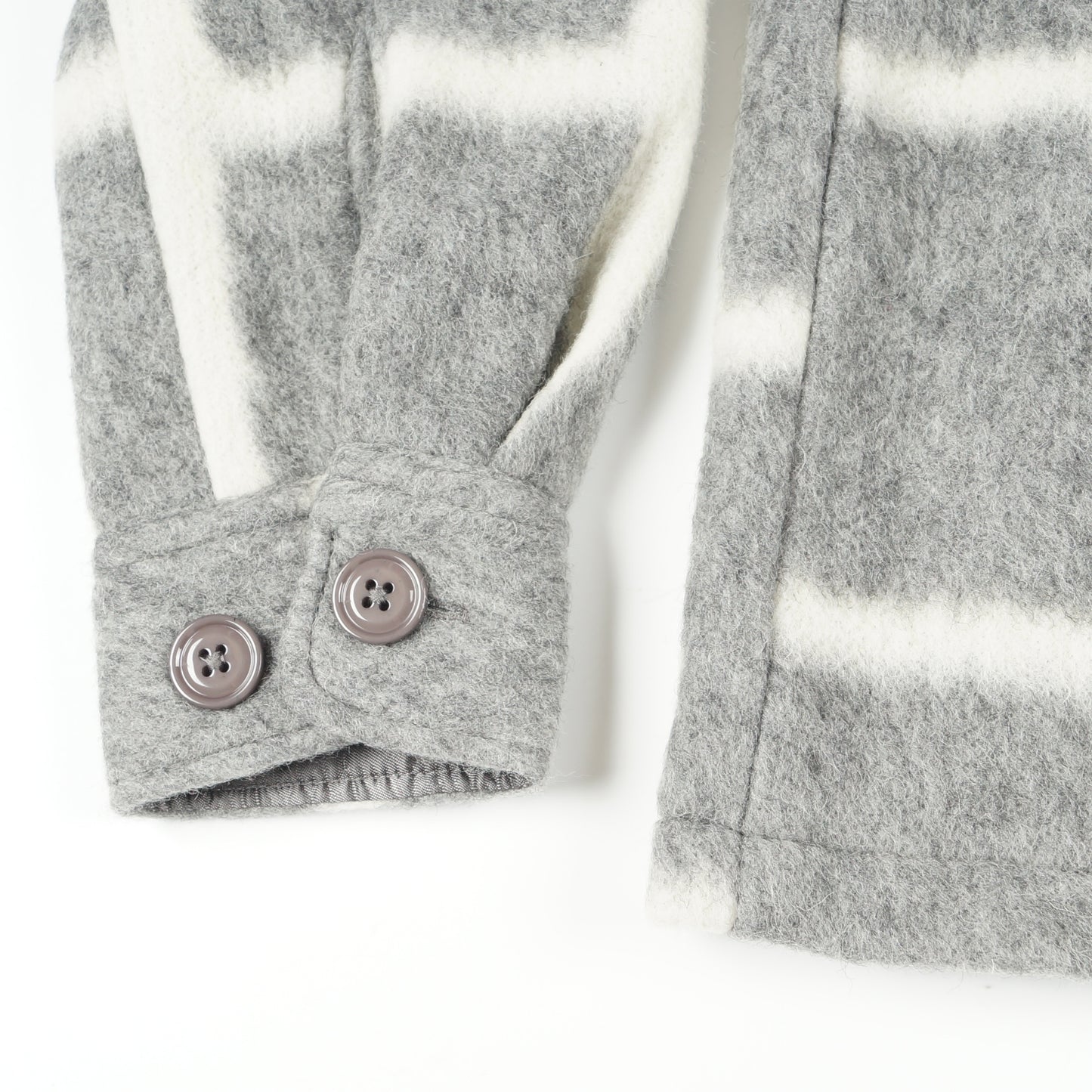 - Minimalist Check Overshirt - Off Shirt