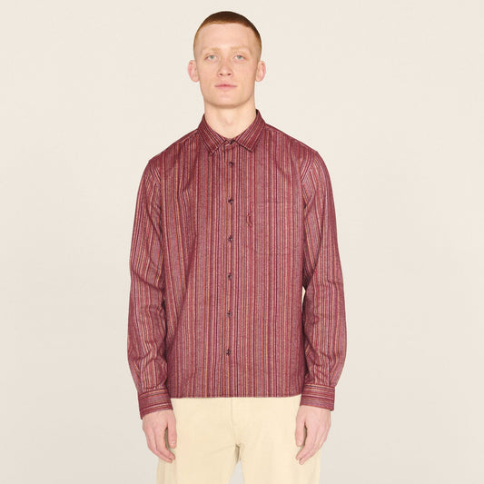 - Curtis Stripe Shirt - Red Multi