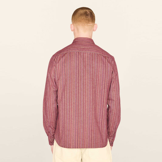 - Curtis Stripe Shirt - Red Multi