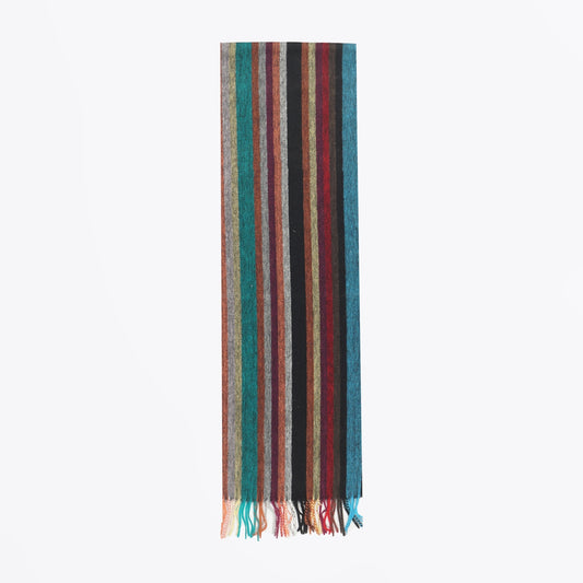 - Allover Stripe Scarf - Multi