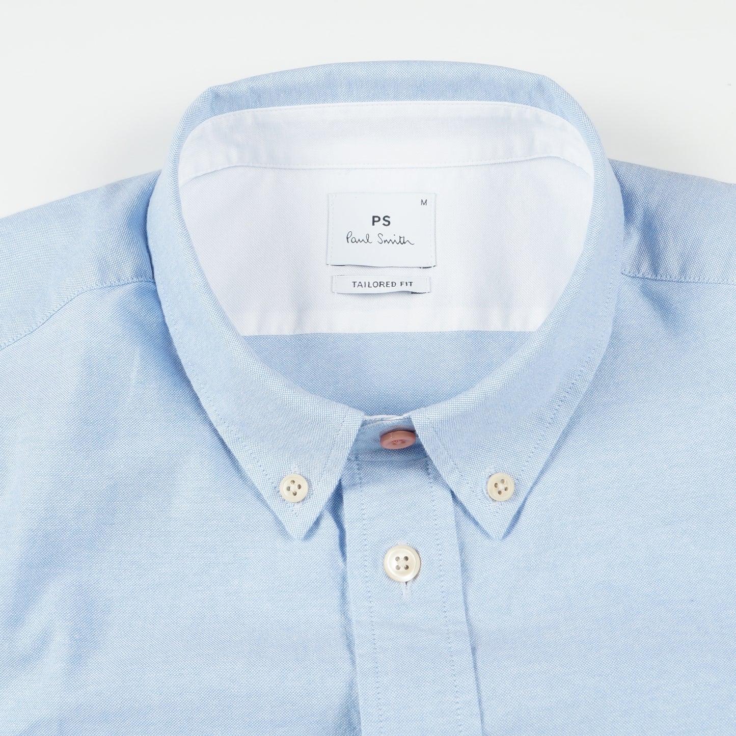 - Tailored Fit Zebra Oxford - Light Blue