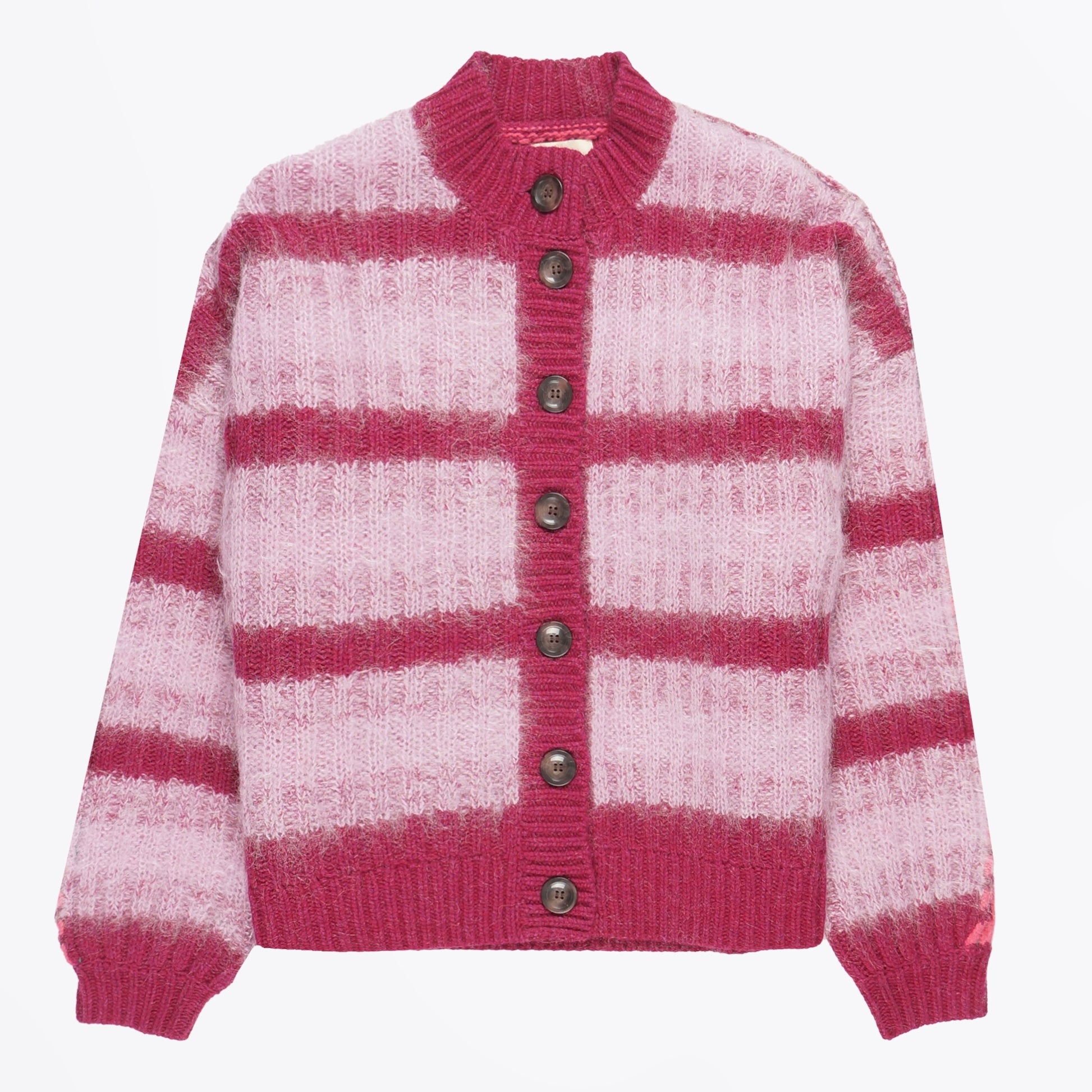 Stella Helen Wool Mix Cardigan - Pink