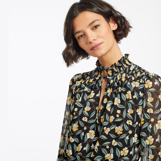 - ZOE MAXI DRESS - Navy/Yellow