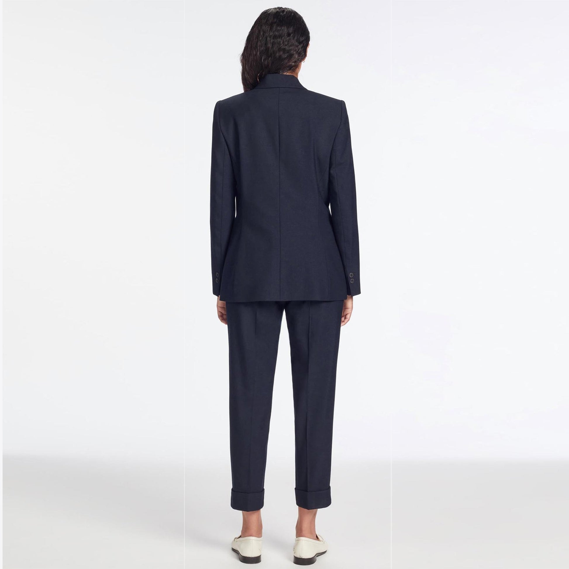 Cefinn Jamie Stretch Wool Blend Blazer - Navy
