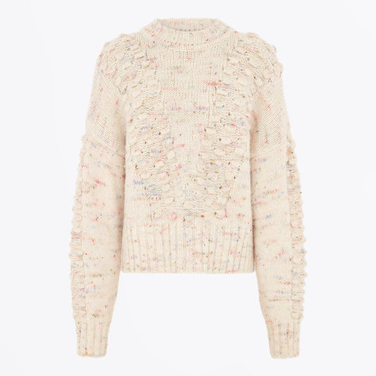 - Alpaca Bobble Jumper - Cream