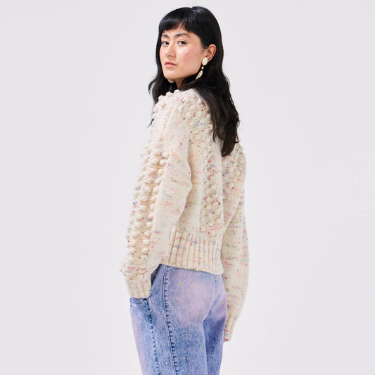 - Alpaca Bobble Jumper - Cream