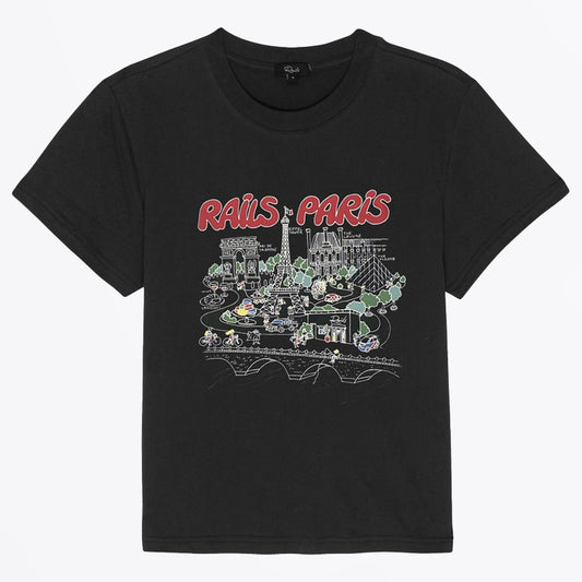 - Boyfriend Tee - Paris Map