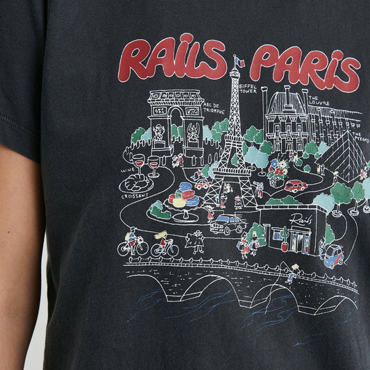 - Boyfriend Tee - Paris Map