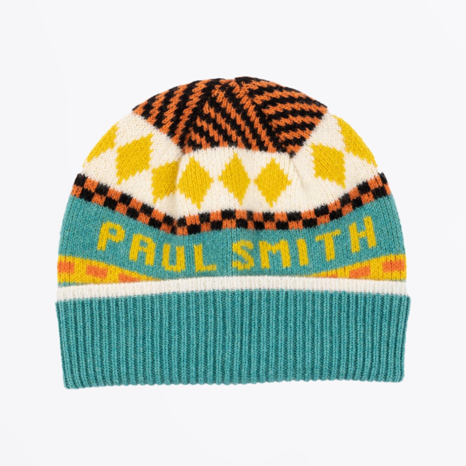 Paul - LAMBSWOOL FAIRISLE BEANIE - Off White