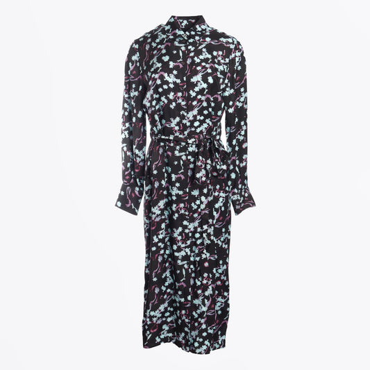 - Patterned Dress - Black