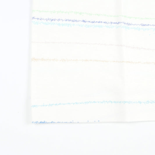 - Short Sleeve Stripe T-Shirt - White