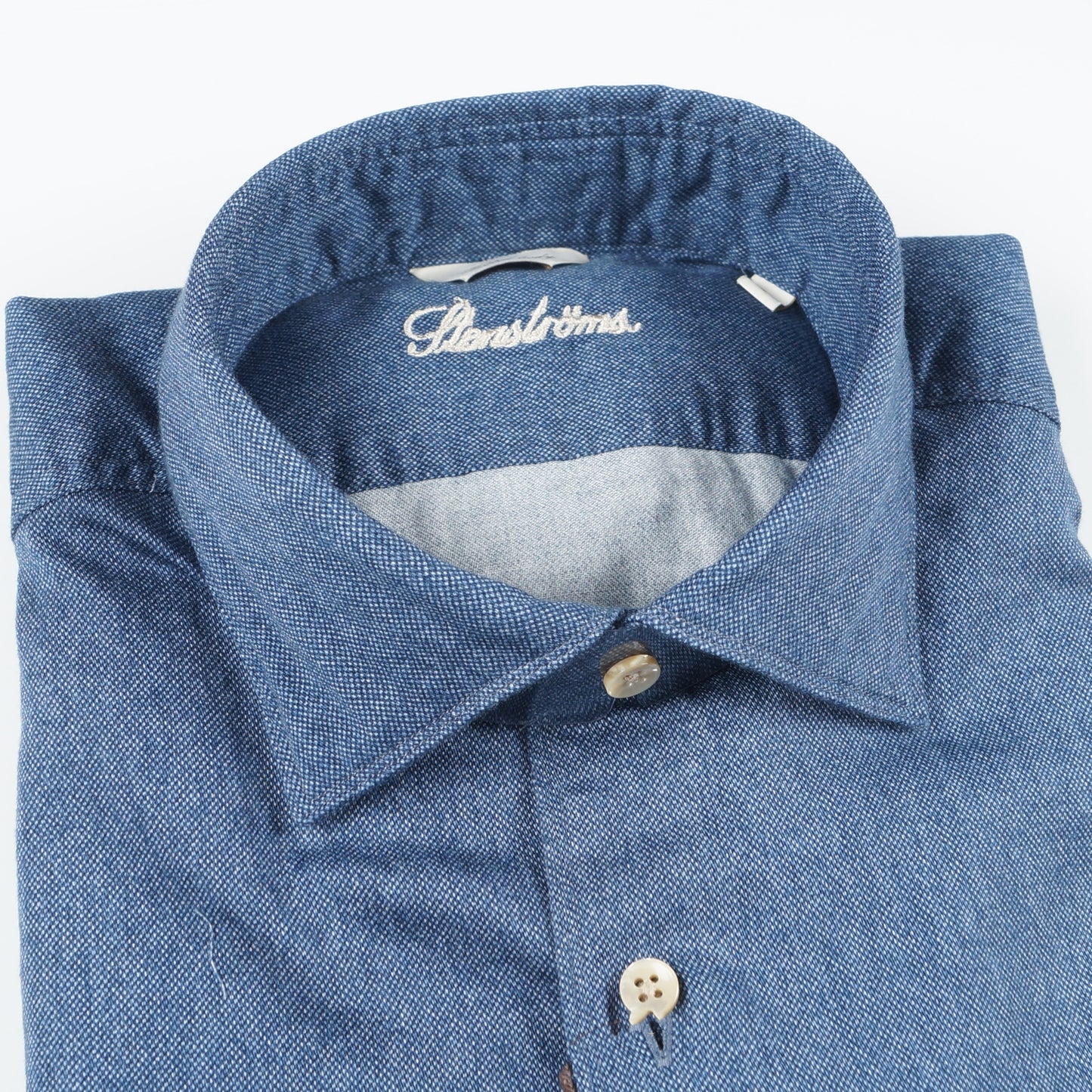- Washed Oxford Shirt - Dark Blue