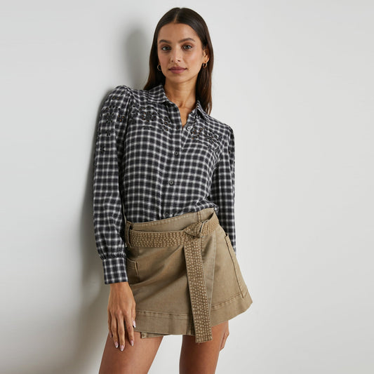 - Dixie Shirt - Sable Ivory