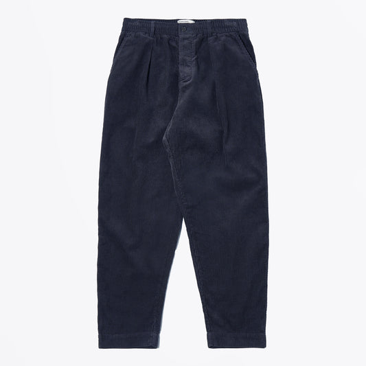 - Pleated Track Pant - Navy