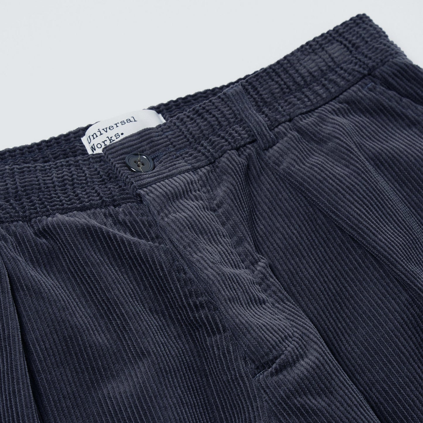 - Pleated Track Pant - Navy