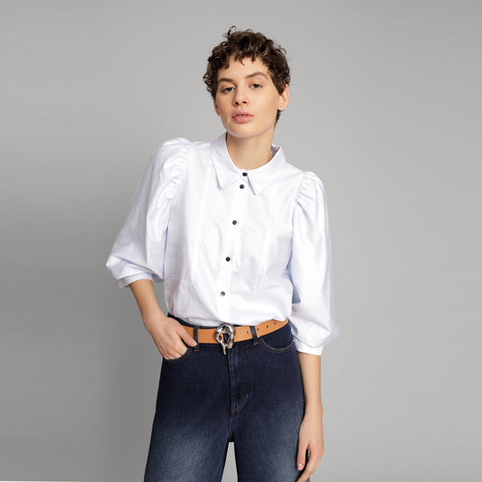 - Alost Top - Ice Blue