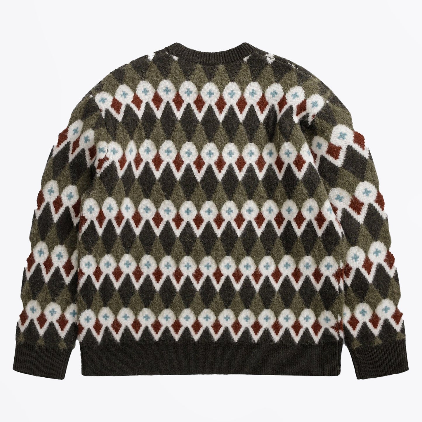 - Rune Loose Merino Fairisle - Ivy Green