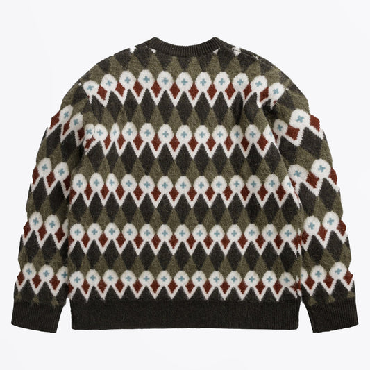 - Rune Loose Merino Fairisle - Ivy Green