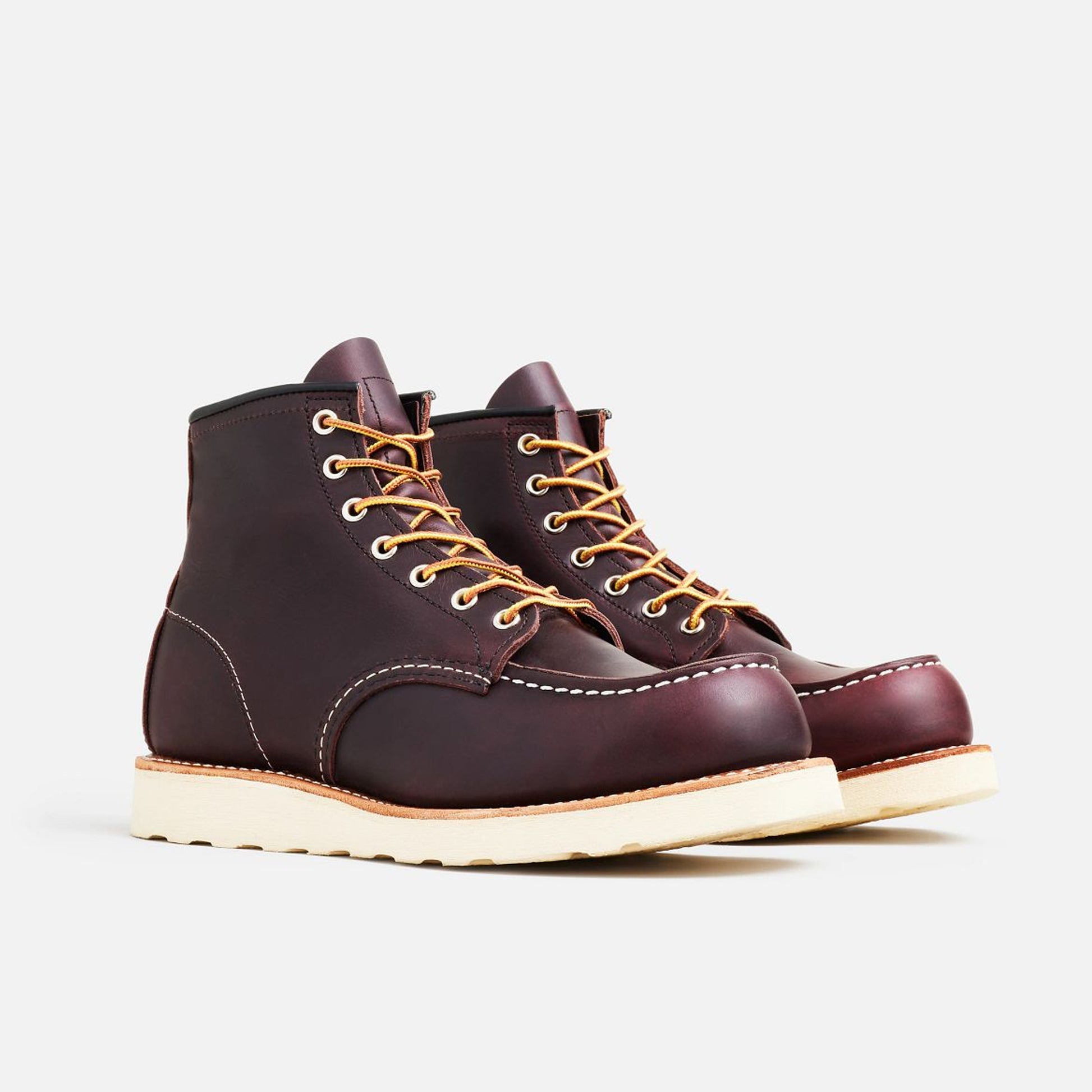 Red Moc Toe 6" - Black Cherry
