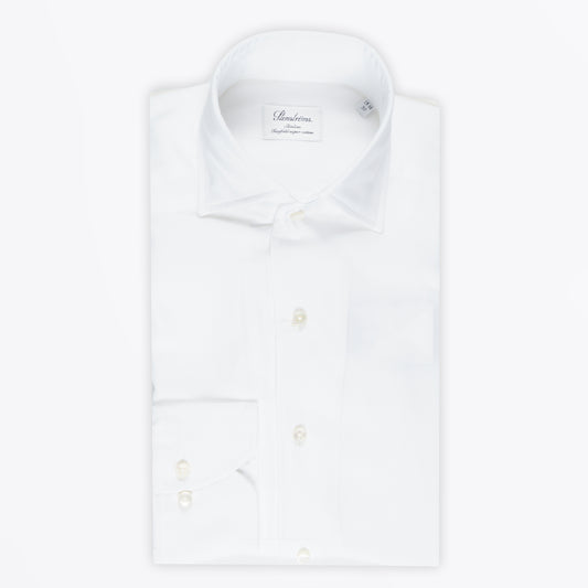 - Slimline Cuff Shirt - White