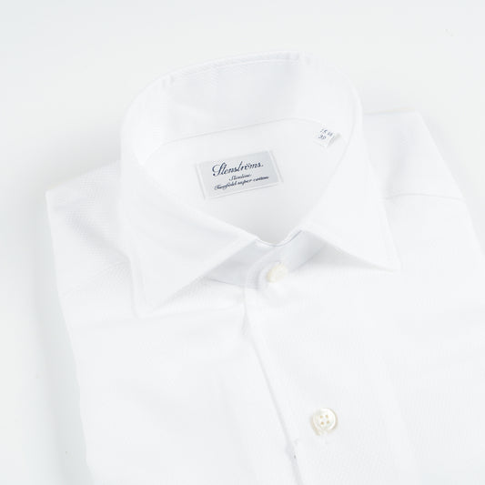 - Slimline Cuff Shirt - White