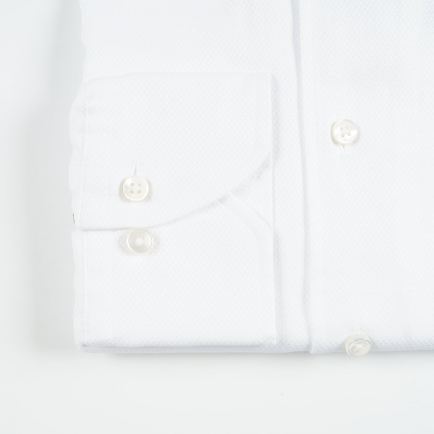 - Slimline Cuff Shirt - White