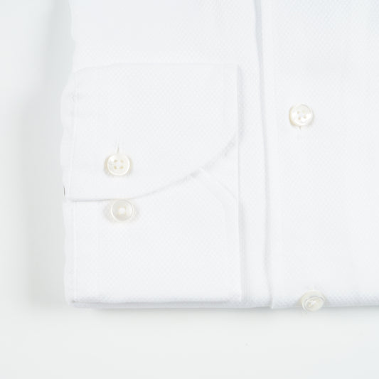 - Slimline Cuff Shirt - White