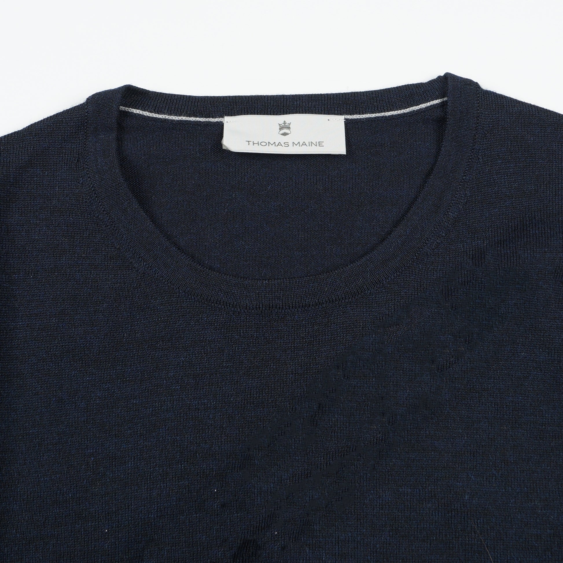 Thomas Merino Crew Neck - Navy