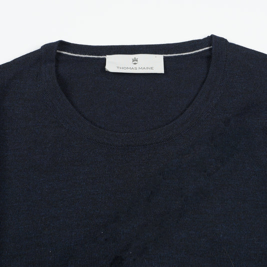 Merino Crew Neck - Navy