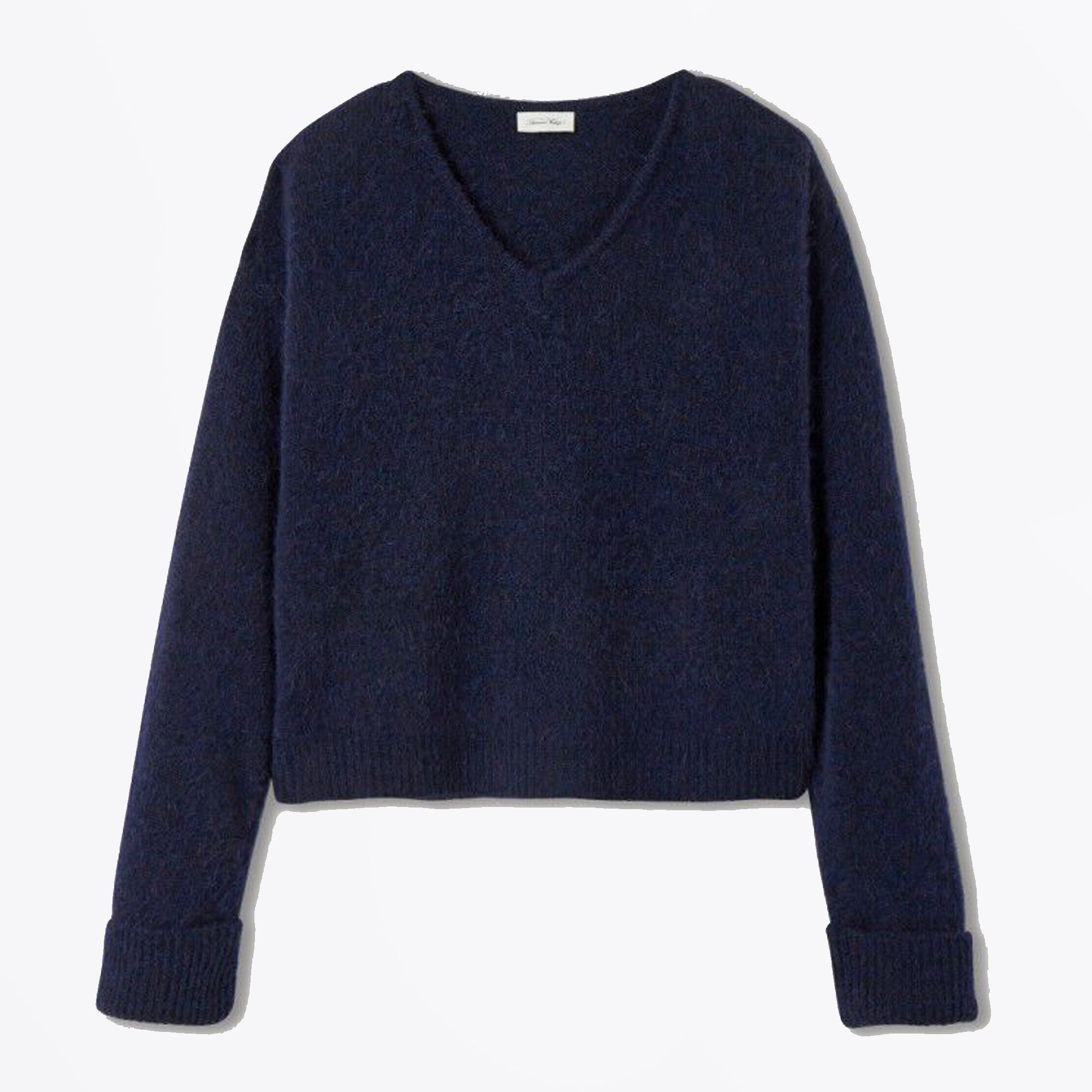 American East V Neck Pullover - Navy Melange