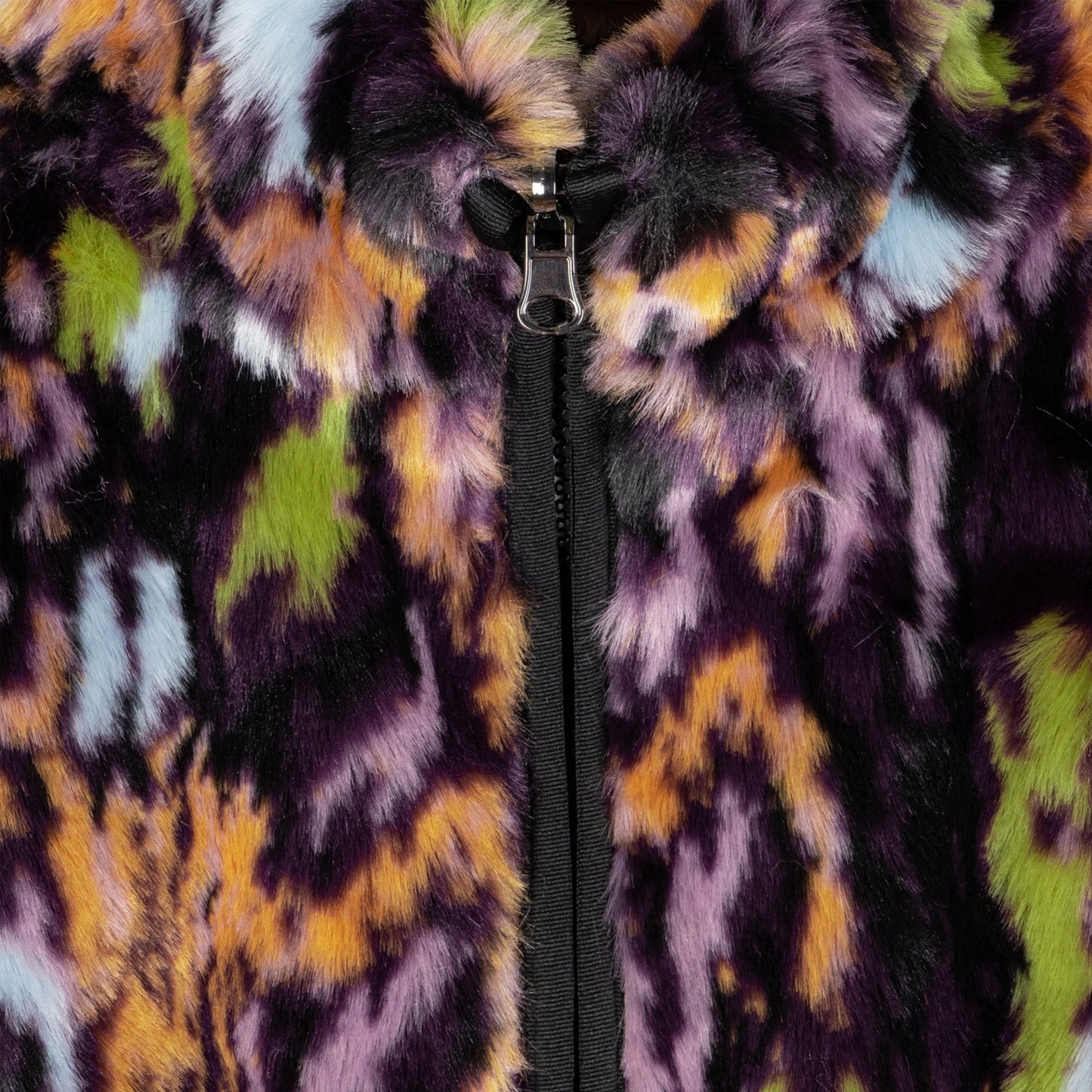 - Bark Reversible Faux Fur Jacket - Black