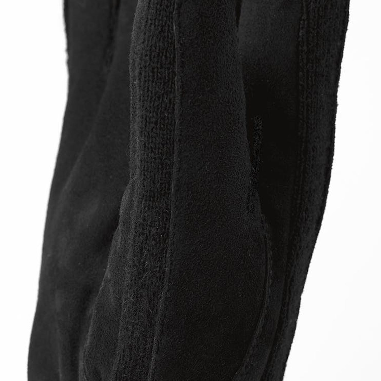 Geoffrey Suede Leather Gloves - Black
