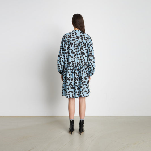 - Stefania Dress - Dowe Blue
