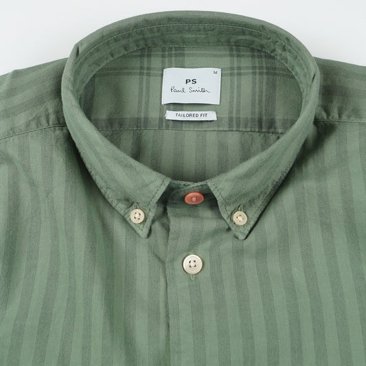 - Tailored Fit Body Shirt - Green