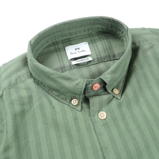 - Tailored Fit Body Shirt - Green