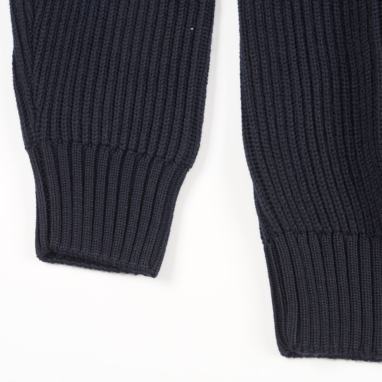 - Turtle Neck Knit Pullover - Navy