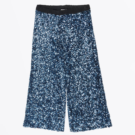 - Sequin Trousers - Ceruleo