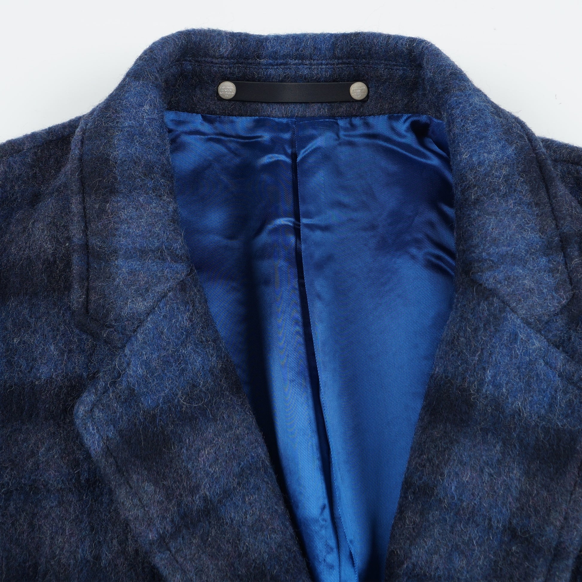 Paul - Wool-Blend Check Overcoat - Blue