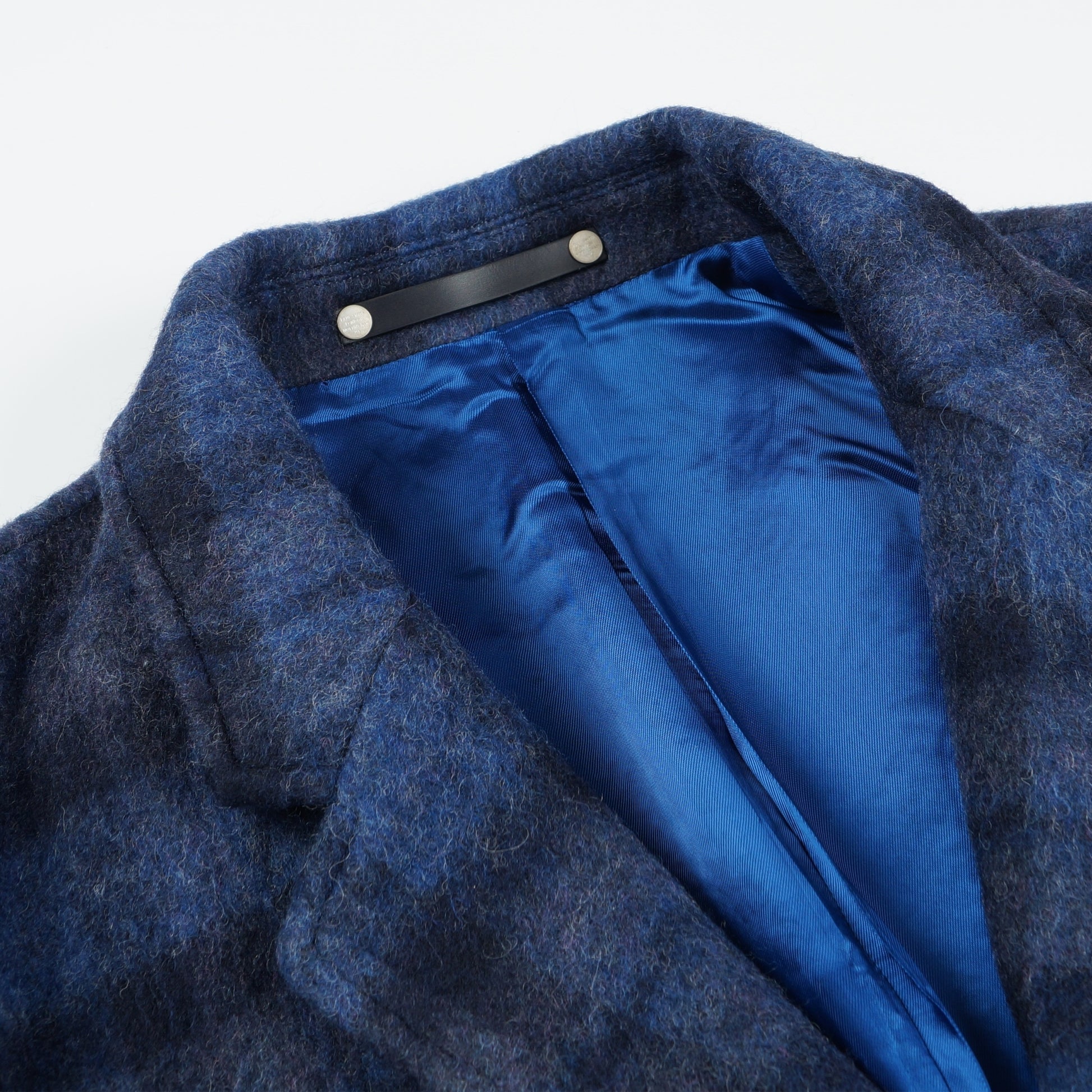 Paul - Wool-Blend Check Overcoat - Blue