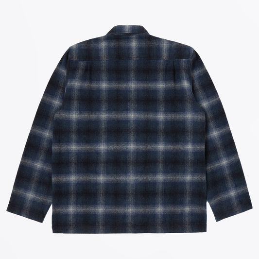 Flannel Easy Over Jacket - Navy Check