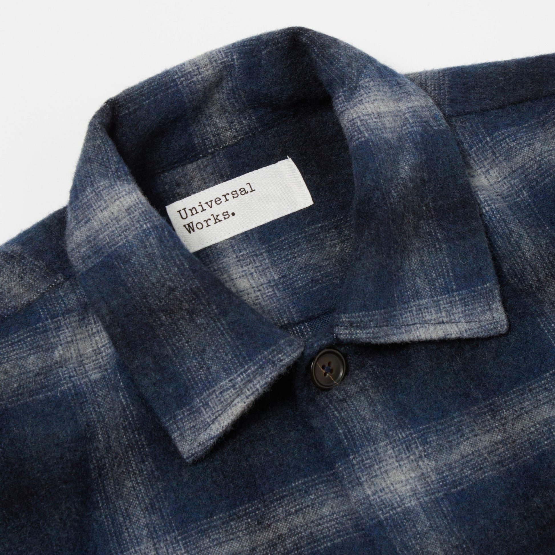 Universal Flannel Easy Over Jacket - Navy Check