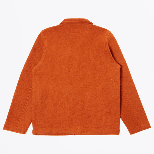- Wool Fleece Field Jacket - Orange