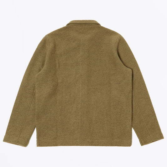 - Wool Fleece Field Jacket - Olive