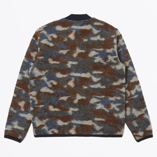 - Dwight Wool Fleece Zip Bomber - Grey