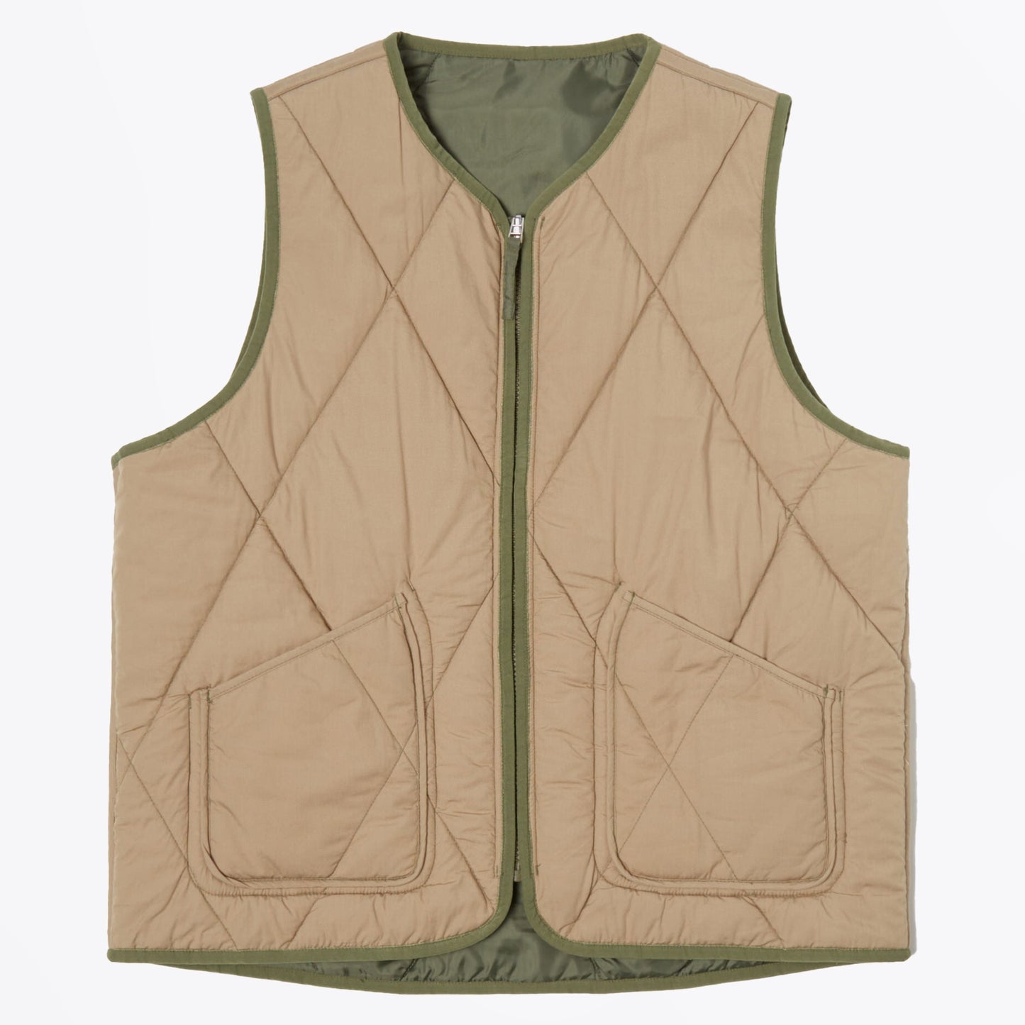 - Diamond Reversible Military Liner - Olive/Sand