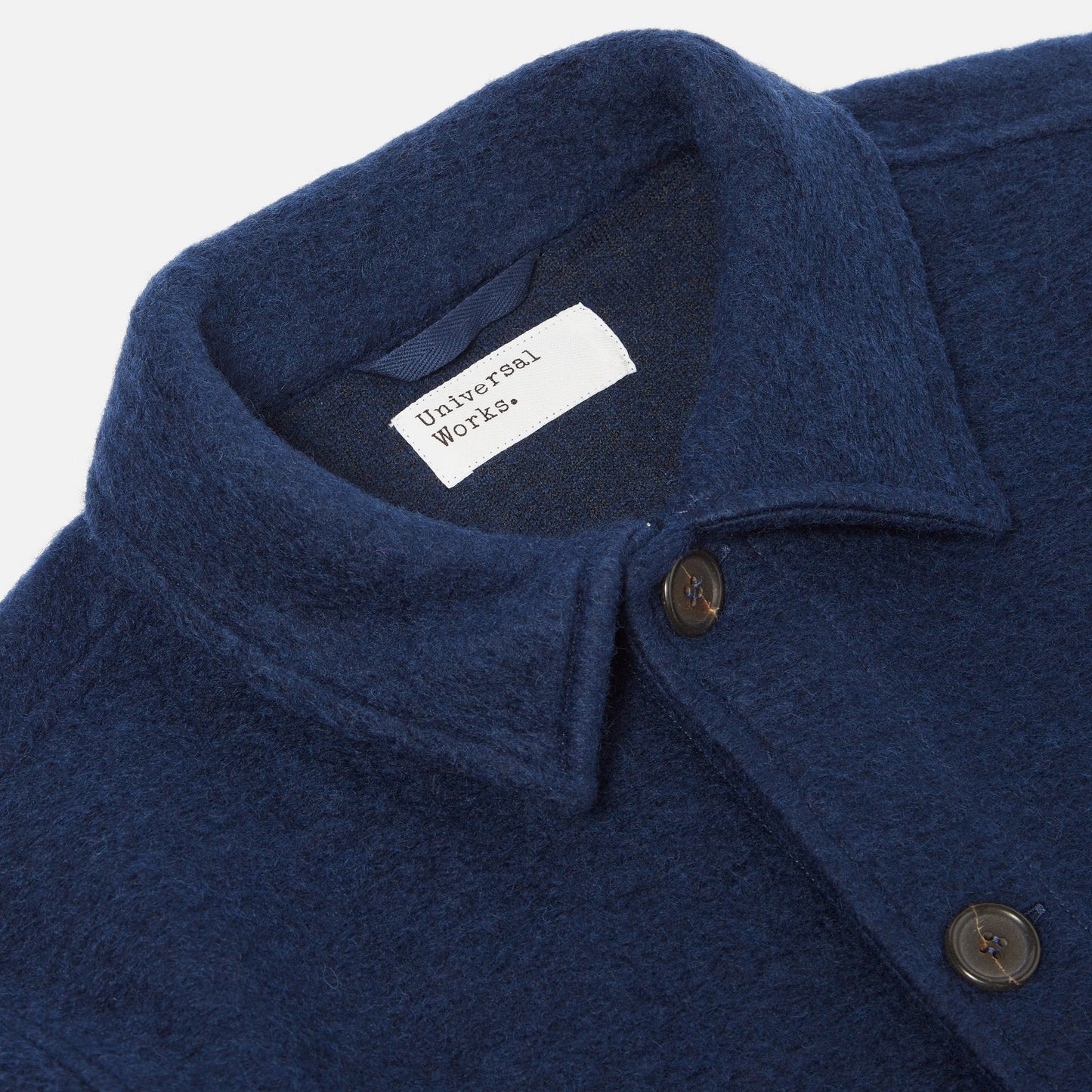 - Wool Fleece Field Jacket - Indigo